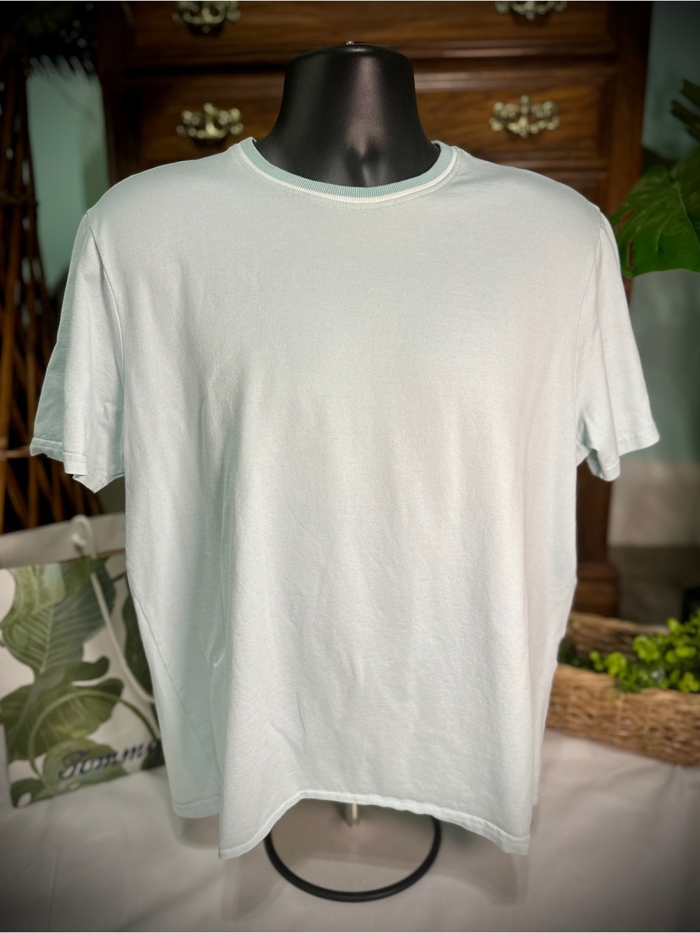 Saks Fifth Avenue Men’s Crewneck T-Shirt in Light Blue